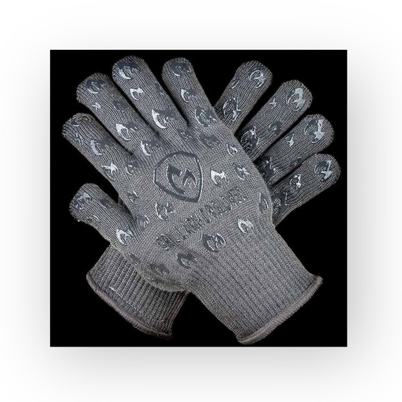 new Grill Armor ✪ High Temp Knit Grilling Gloves ✪ Black ✪ One Size 1SFA Unisex - Picture 6 of 16